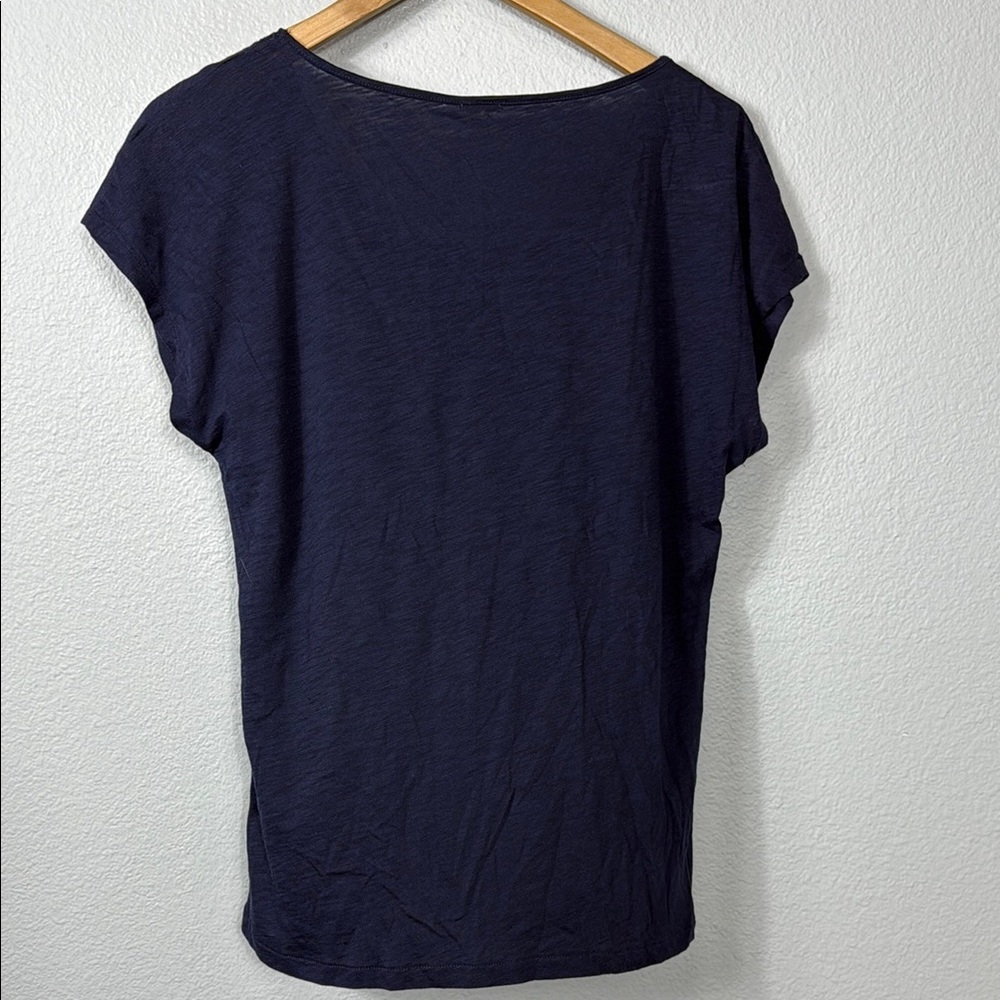 NWT J. Crew Navy Blue Embroidered Women's‎ Top - Picture 5 of 7